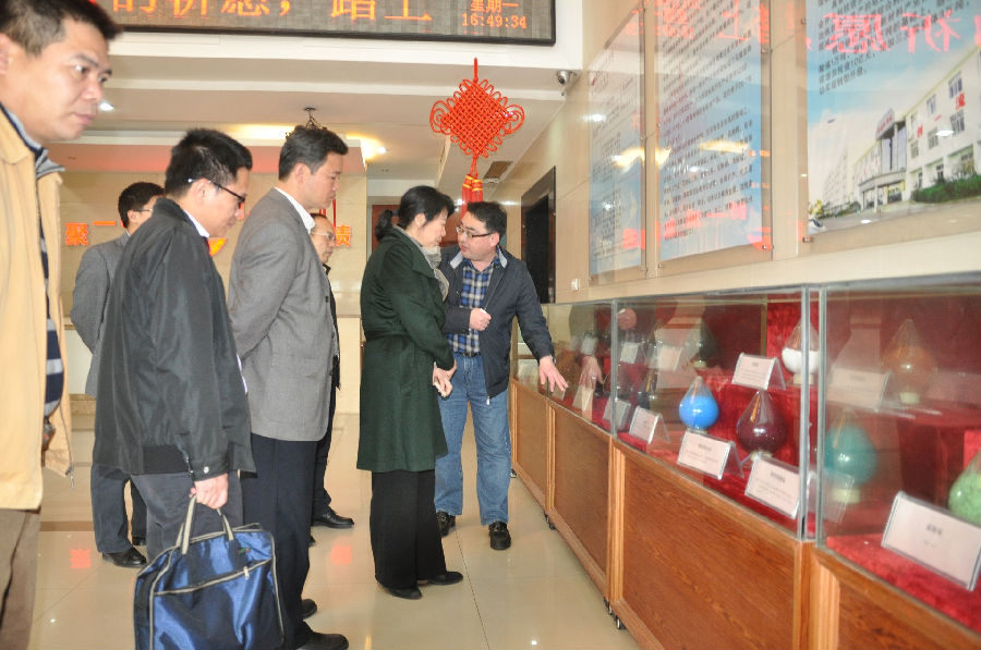 2月6號玉林市委常委、統(tǒng)戰(zhàn)部部長商娜紅一行到我司參觀考察